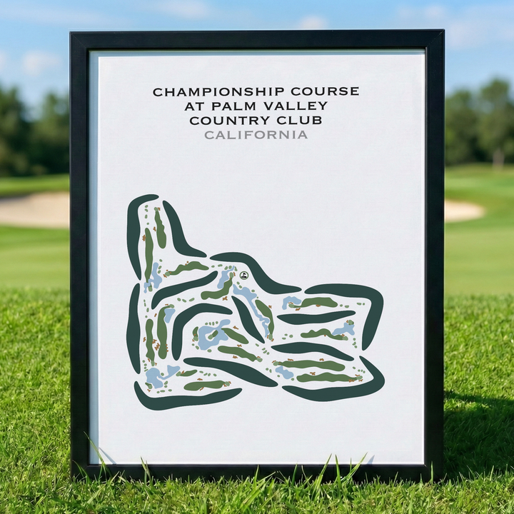 Championship Course at Palm Valley Country Club, California - Printed Golf Courses