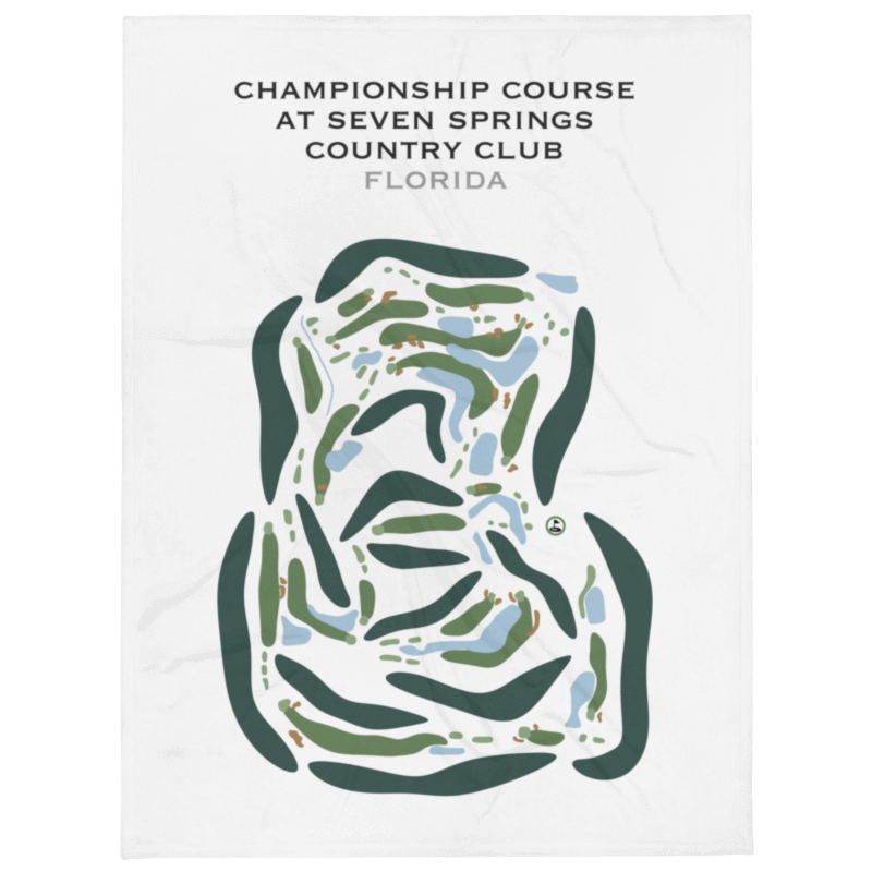 Champion Course at Seven Springs Country Club, Florida - Printed Golf Courses
