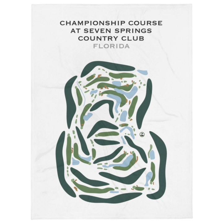Champion Course at Seven Springs Country Club, Florida - Printed Golf Courses