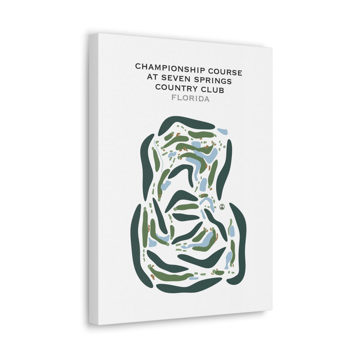 Champion Course at Seven Springs Country Club, Florida - Printed Golf Courses