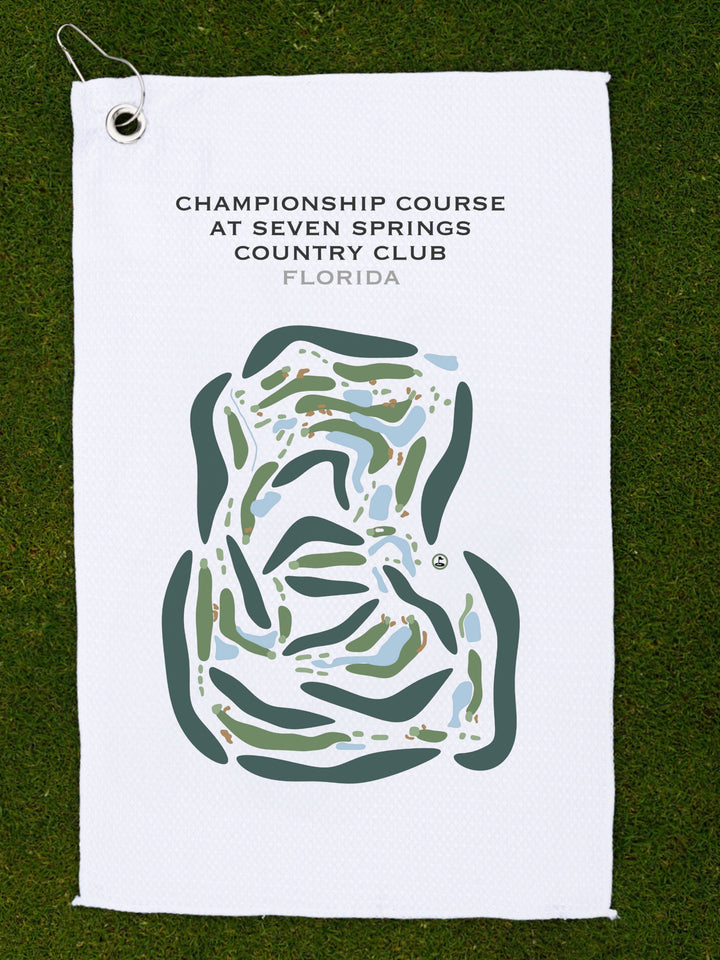 Champion Course at Seven Springs Country Club, Florida - Printed Golf Courses