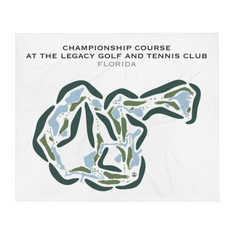 Championship Course at The Legacy Golf and Tennis Club, Florida - Printed Golf Courses