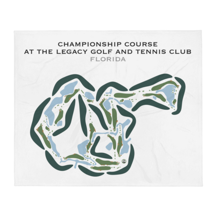 Championship Course at The Legacy Golf and Tennis Club, Florida - Printed Golf Courses