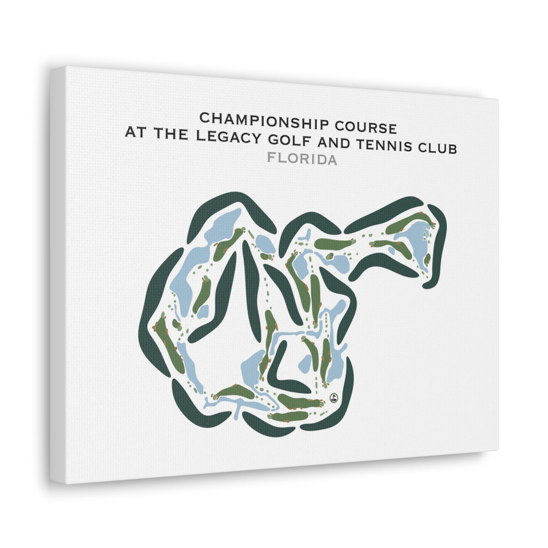 Championship Course at The Legacy Golf and Tennis Club, Florida - Printed Golf Courses