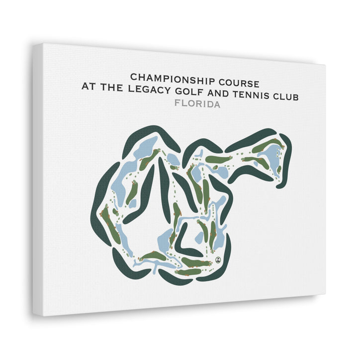 Championship Course at The Legacy Golf and Tennis Club, Florida - Printed Golf Courses
