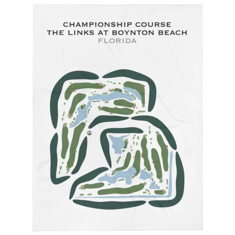 Championship Course at The Links At Boynton Beach, Florida - Printed Golf Courses