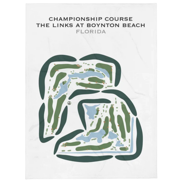 Championship Course at The Links At Boynton Beach, Florida - Printed Golf Courses