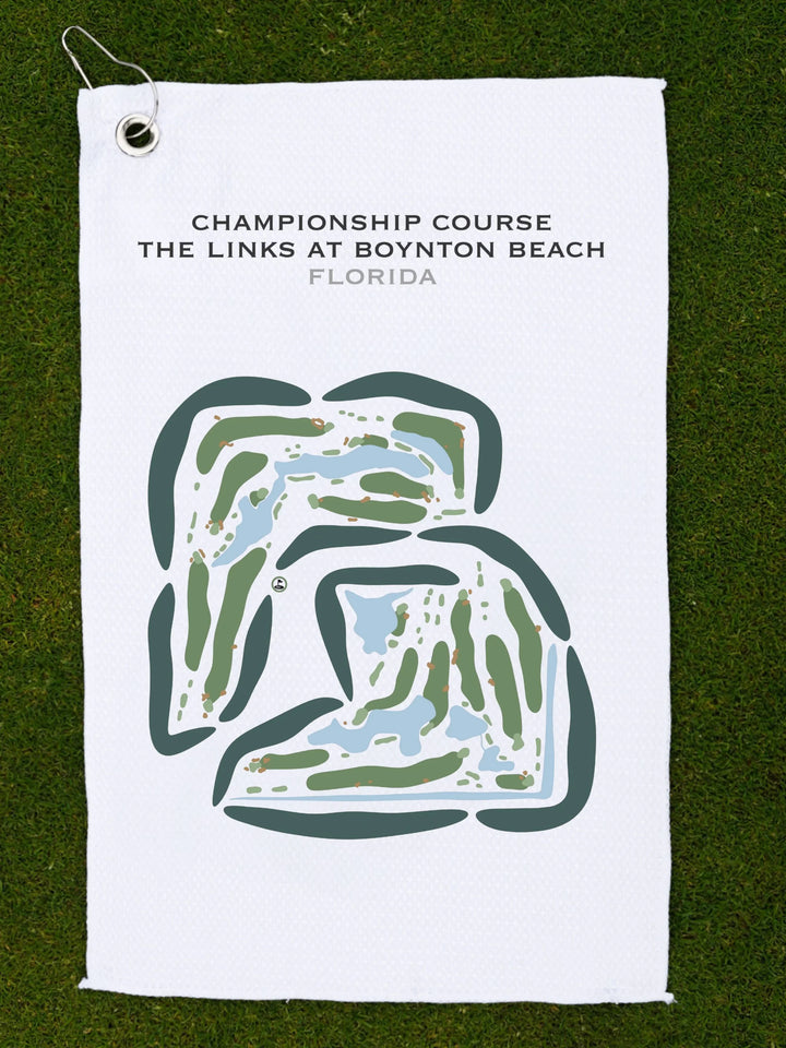 Championship Course at The Links At Boynton Beach, Florida - Printed Golf Courses