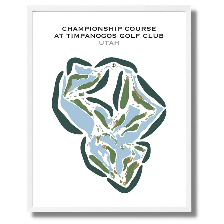 Championship Course at Timpanogos Golf Club, Utah - Printed Golf Courses