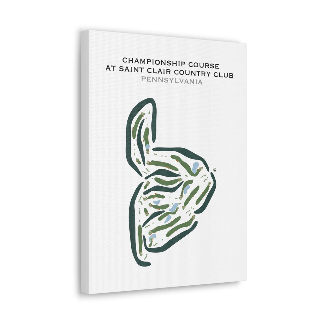 Championship at Saint Clair Country Club, Pennsylvania - Printed Golf Courses