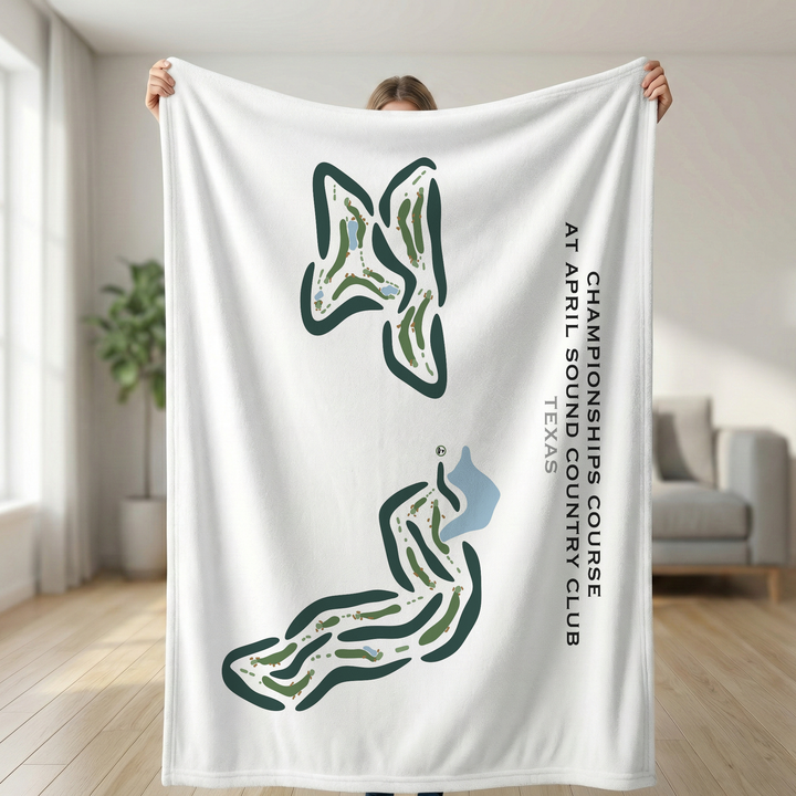 Championships Course at April Sound Country Club, Texas - Printed Golf Courses