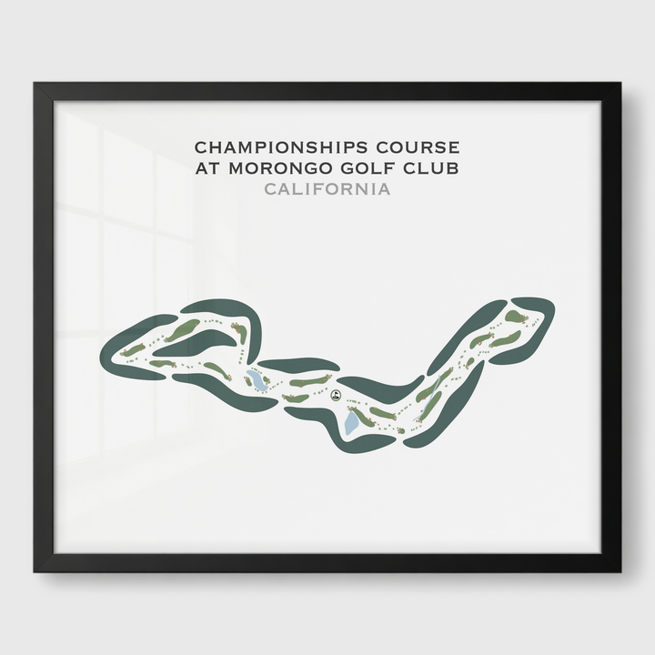 Championships Course at Morongo Golf Club at Tukwet Canyon, California - Printed Golf Courses