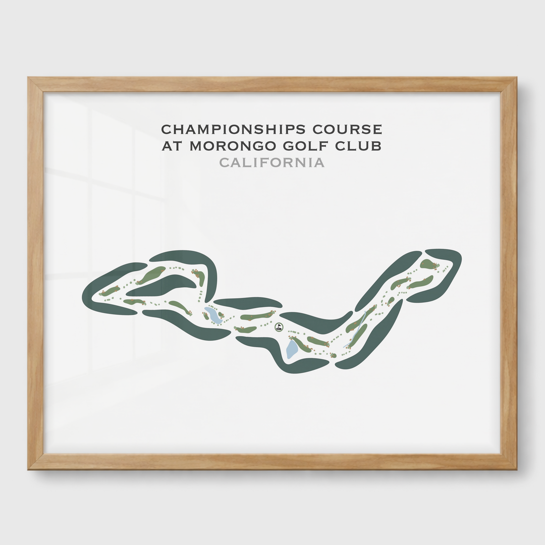 Championships Course at Morongo Golf Club at Tukwet Canyon, California - Printed Golf Courses