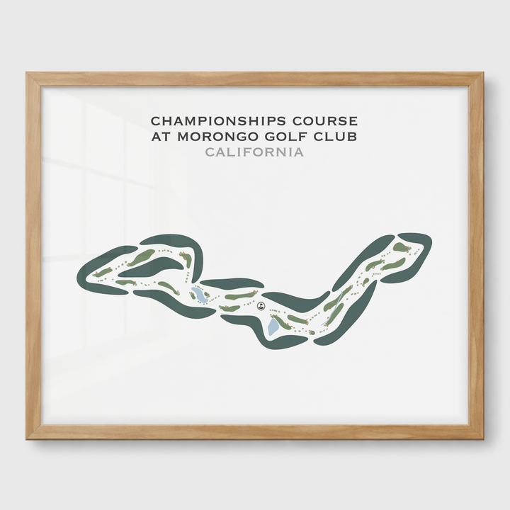 Championships Course at Morongo Golf Club at Tukwet Canyon, California - Printed Golf Courses
