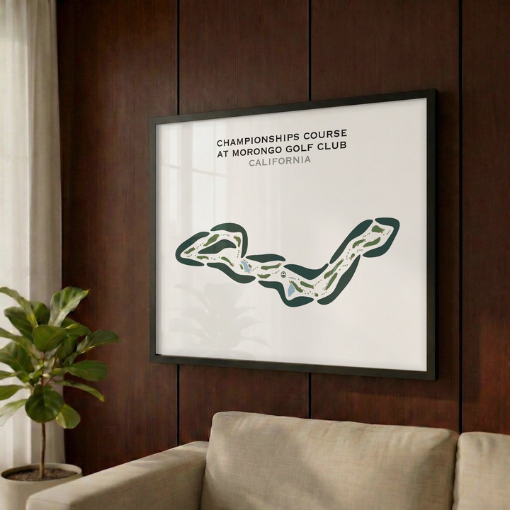 Championships Course at Morongo Golf Club at Tukwet Canyon, California - Printed Golf Courses