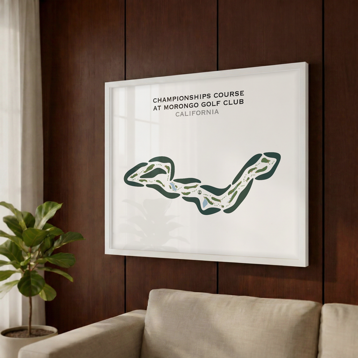 Championships Course at Morongo Golf Club at Tukwet Canyon, California - Printed Golf Courses