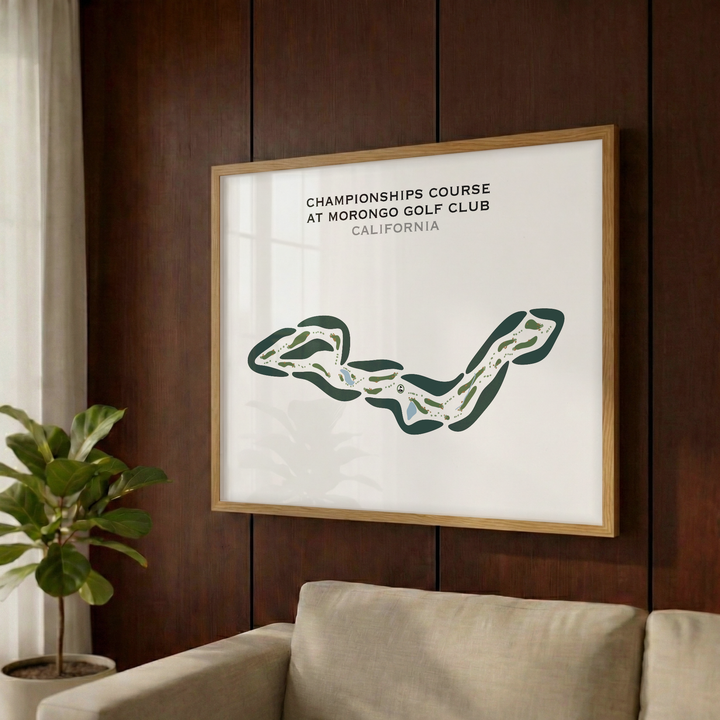 Championships Course at Morongo Golf Club at Tukwet Canyon, California - Printed Golf Courses