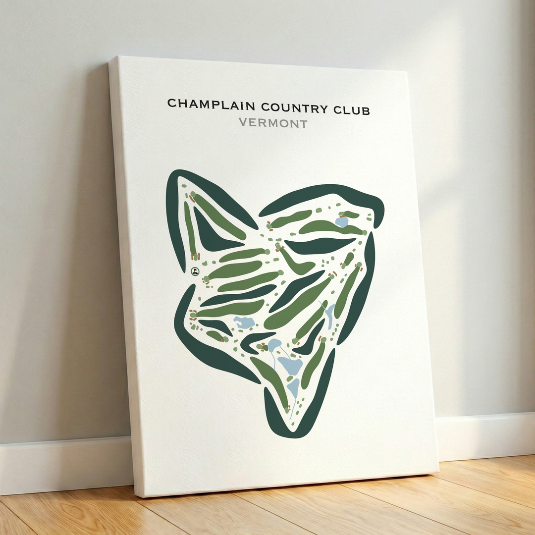 Champlain Country Club, Vermont - Printed Golf Courses