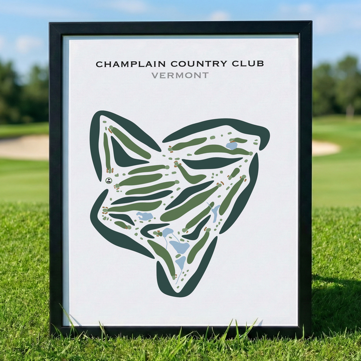 Champlain Country Club, Vermont - Printed Golf Courses