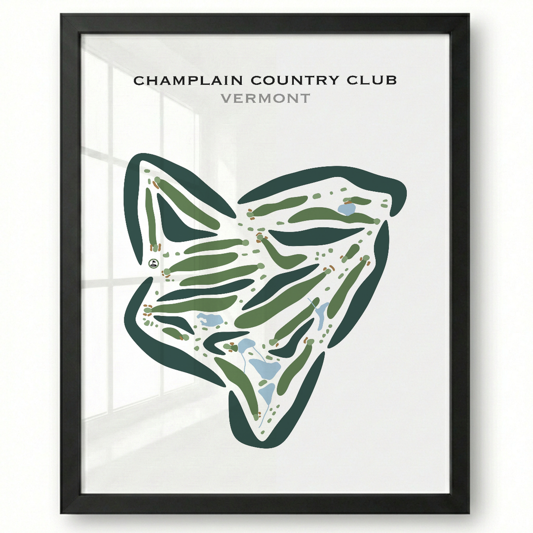 Champlain Country Club, Vermont - Printed Golf Courses