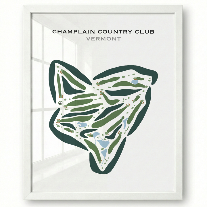 Champlain Country Club, Vermont - Printed Golf Courses