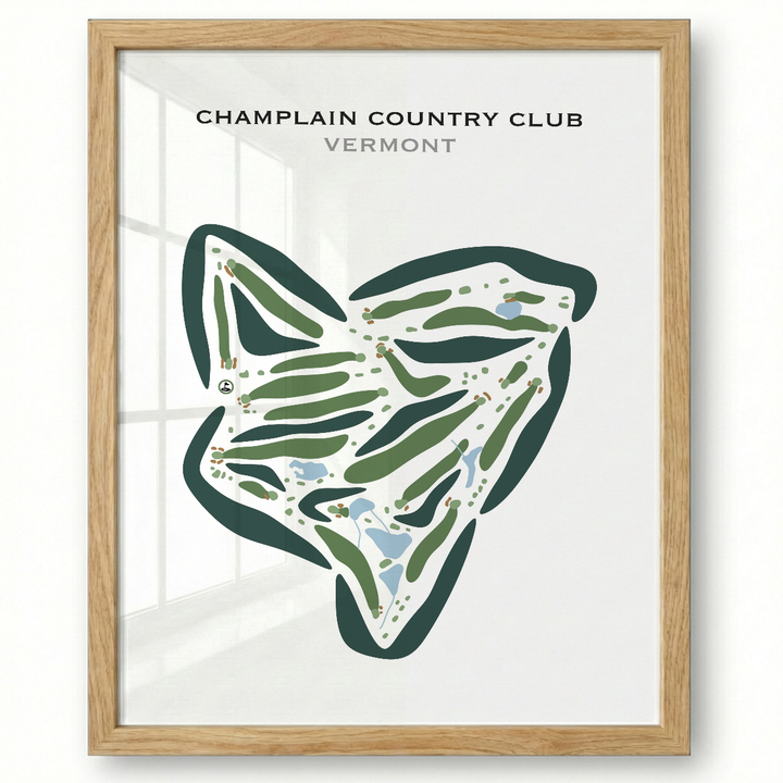 Champlain Country Club, Vermont - Printed Golf Courses