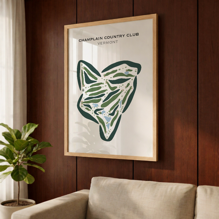 Champlain Country Club, Vermont - Printed Golf Courses