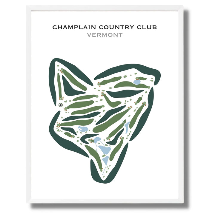 Champlain Country Club, Vermont - Printed Golf Courses
