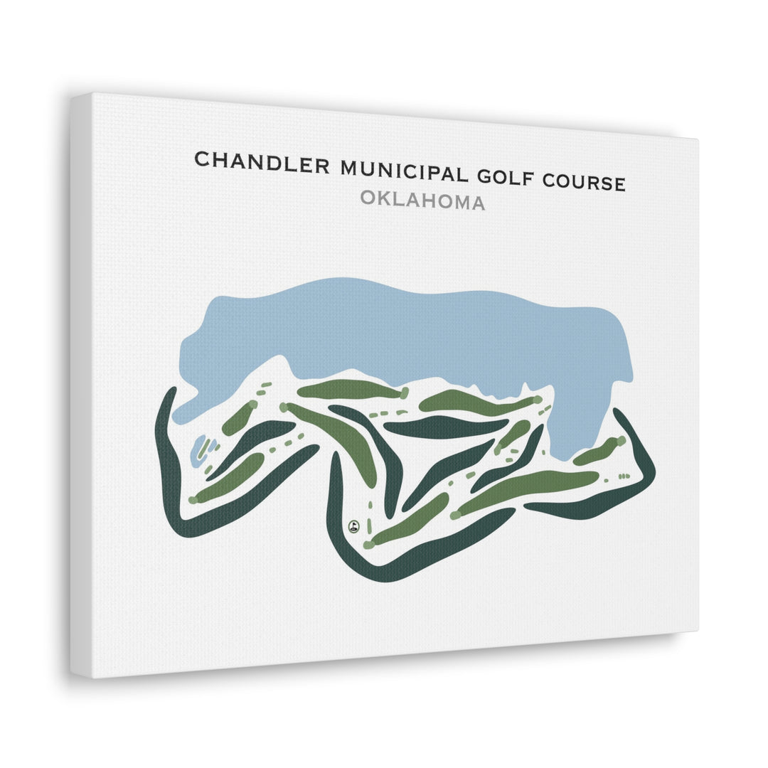 Chandler Municipal Golf Course, Oklahoma - Printed Golf Courses