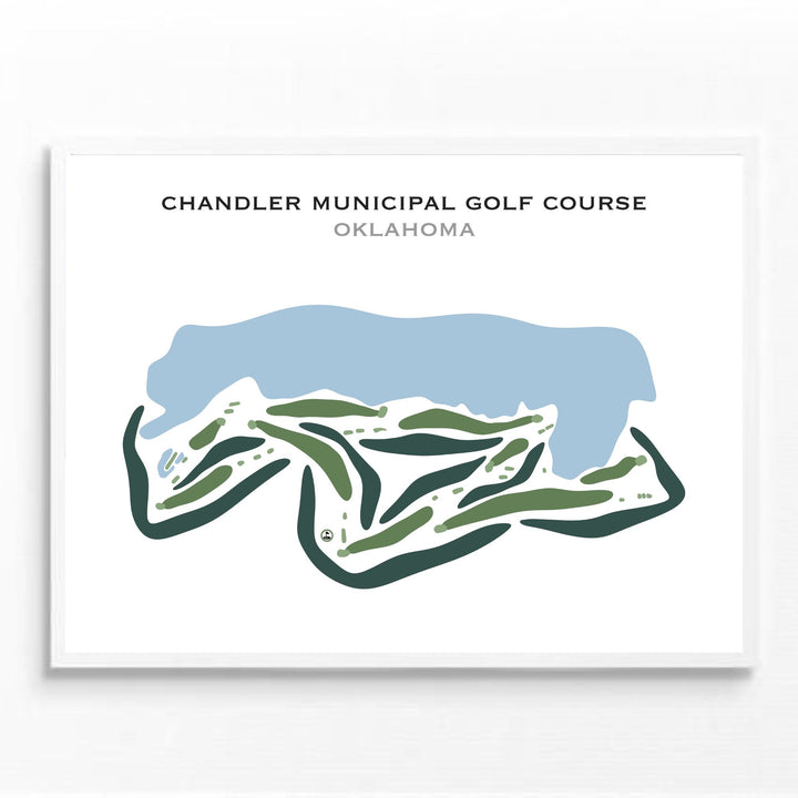 Chandler Municipal Golf Course, Oklahoma - Printed Golf Courses