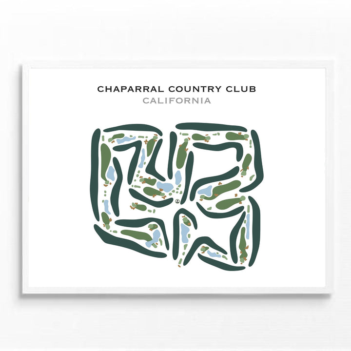 Chaparral Country Club, California - Printed Golf Courses