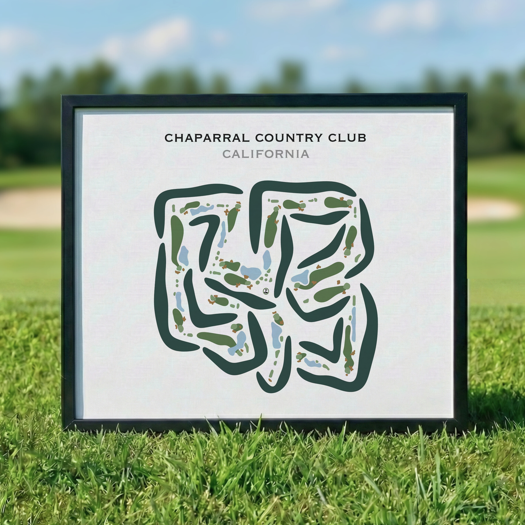 Chaparral Country Club, California - Printed Golf Courses