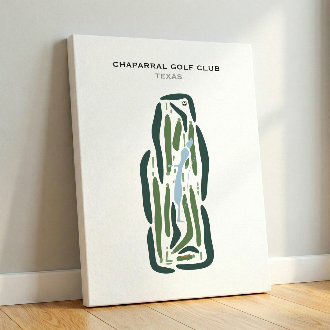 Chaparral Golf Club, Texas - Printed Golf Courses