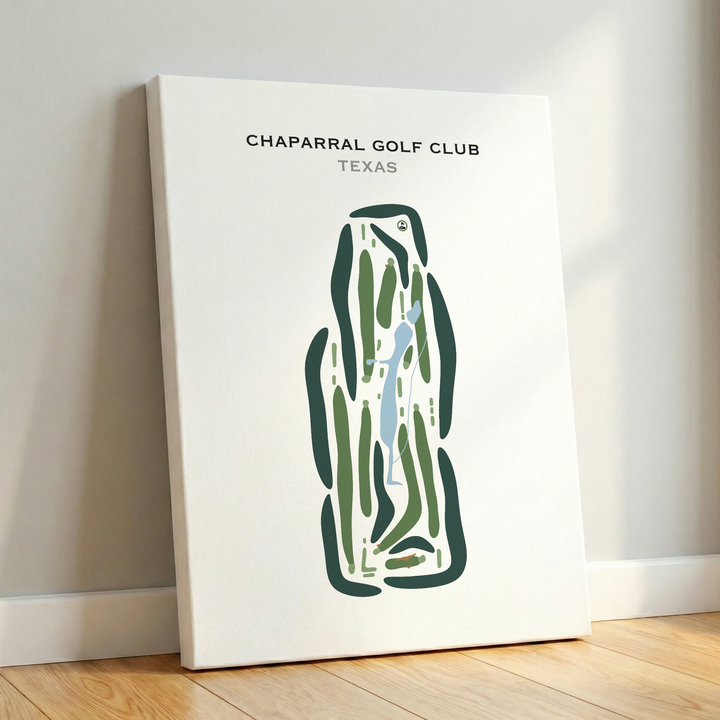 Chaparral Golf Club, Texas - Printed Golf Courses