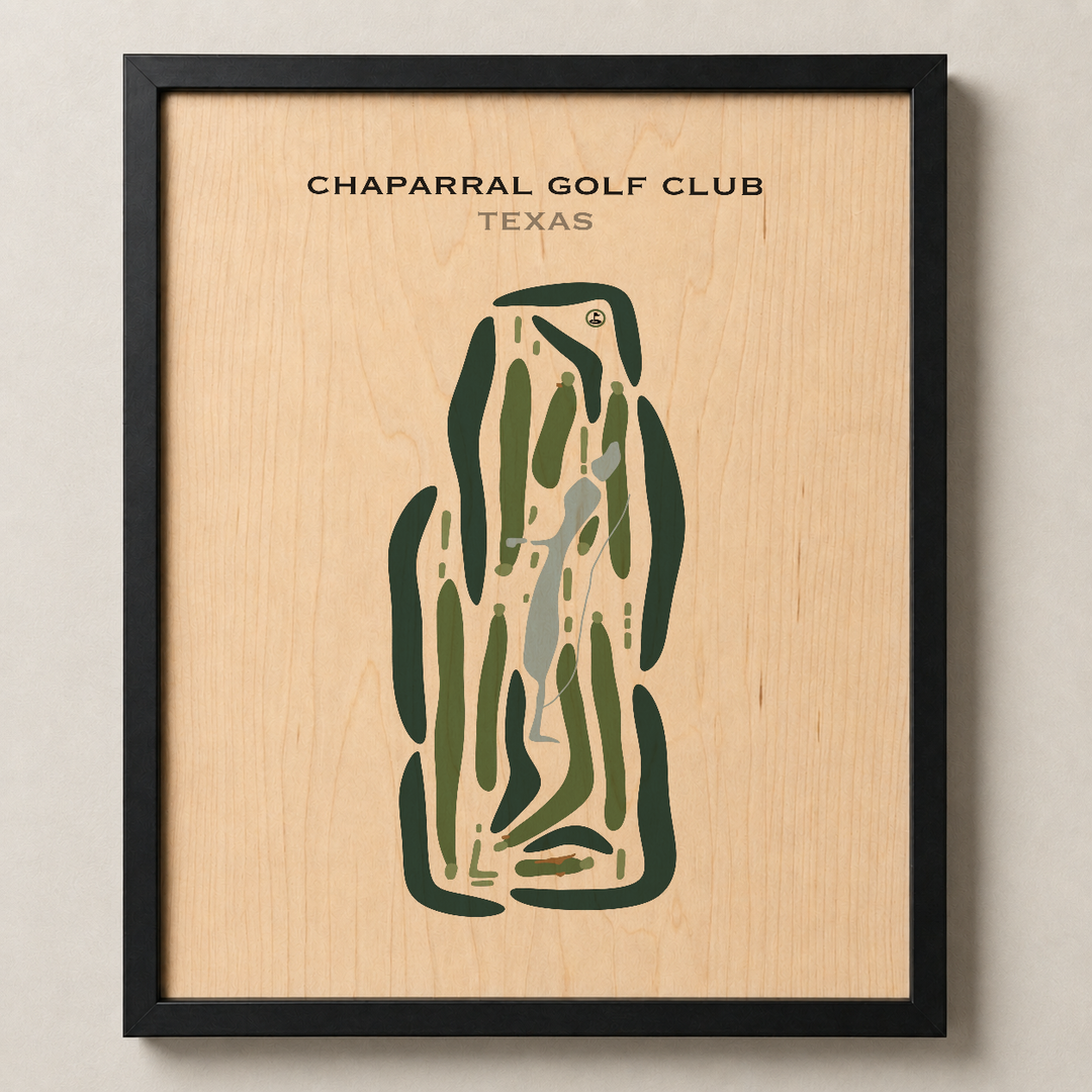 Chaparral Golf Club, Texas - Printed Golf Courses