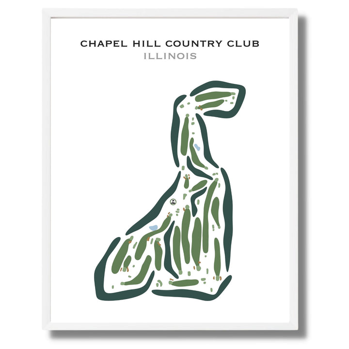 Chapel Hill Country Club, Illinois - Printed Golf Courses