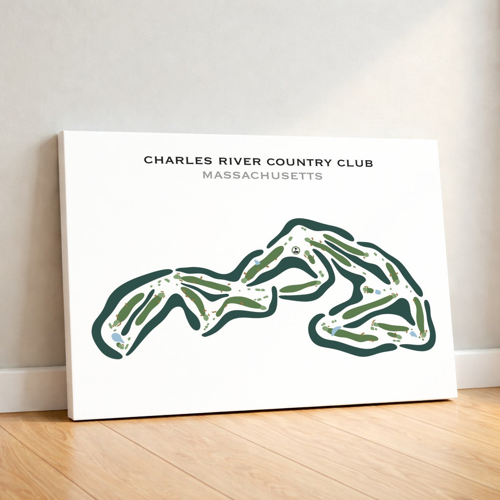 Charles River Country Club, Massachusetts - Printed Golf Courses