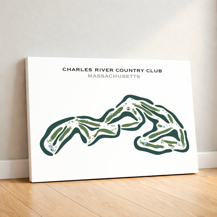 Charles River Country Club, Massachusetts - Printed Golf Courses