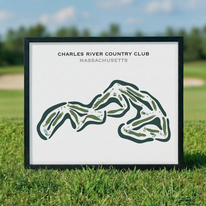 Charles River Country Club, Massachusetts - Printed Golf Courses