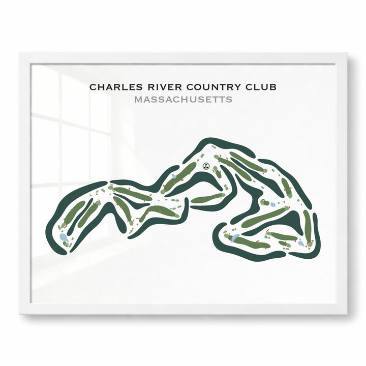 Charles River Country Club, Massachusetts - Printed Golf Courses
