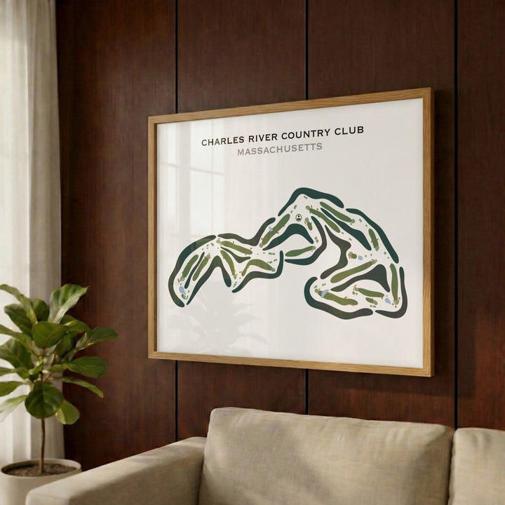 Charles River Country Club, Massachusetts - Printed Golf Courses