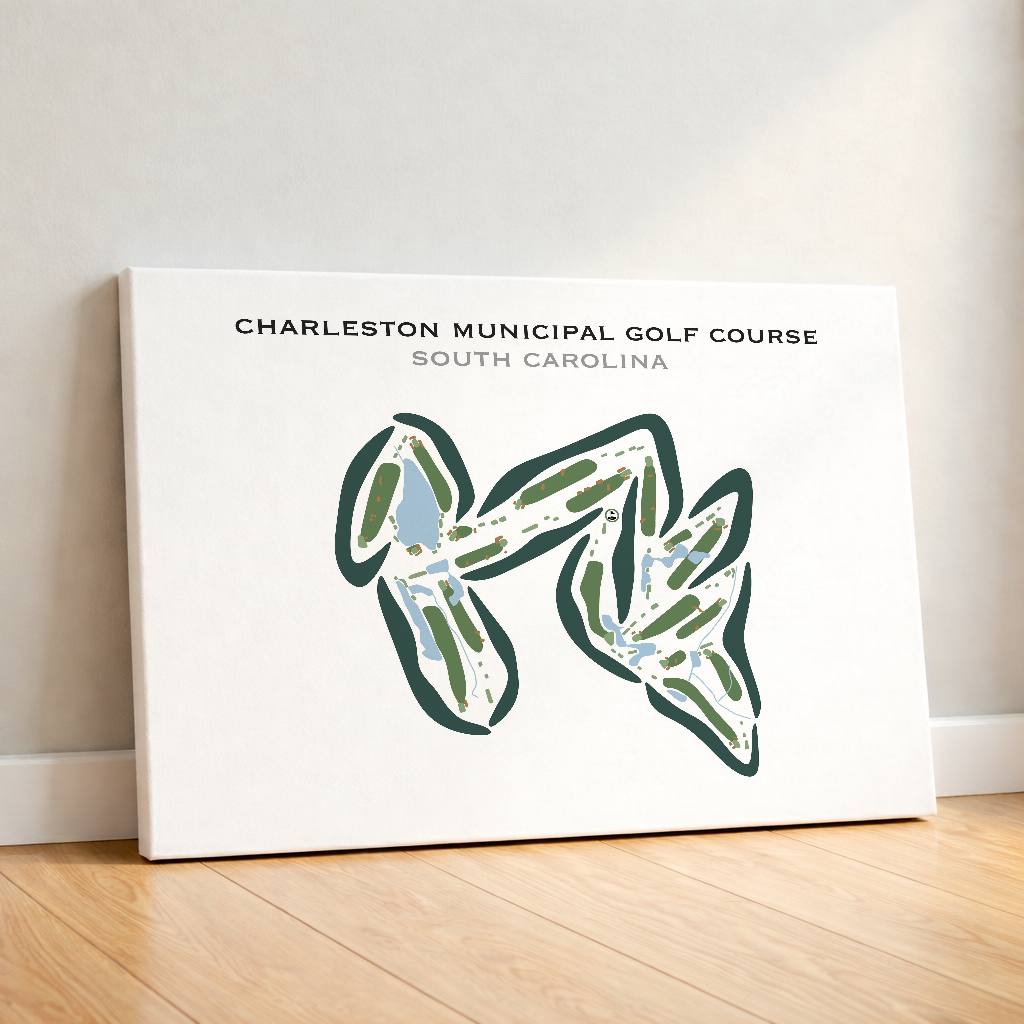Charleston Municipal Golf Course, South Carolina - Printed Golf Courses