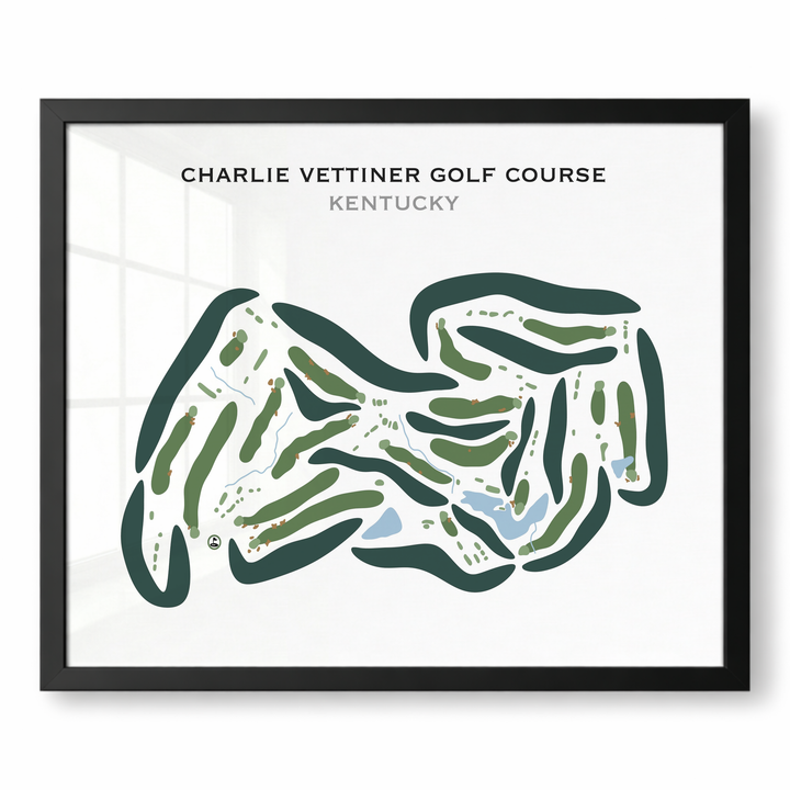 Charlie Vettiner Golf Course, Kentucky - Printed Golf Courses