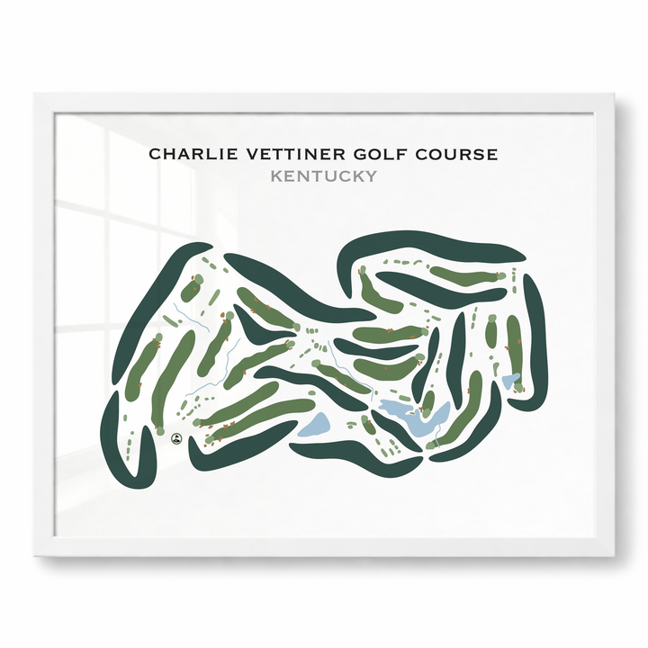 Charlie Vettiner Golf Course, Kentucky - Printed Golf Courses