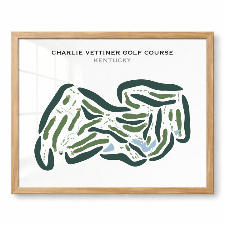 Charlie Vettiner Golf Course, Kentucky - Printed Golf Courses