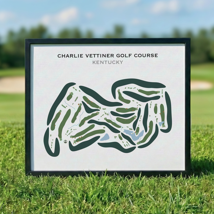 Charlie Vettiner Golf Course, Kentucky - Printed Golf Courses