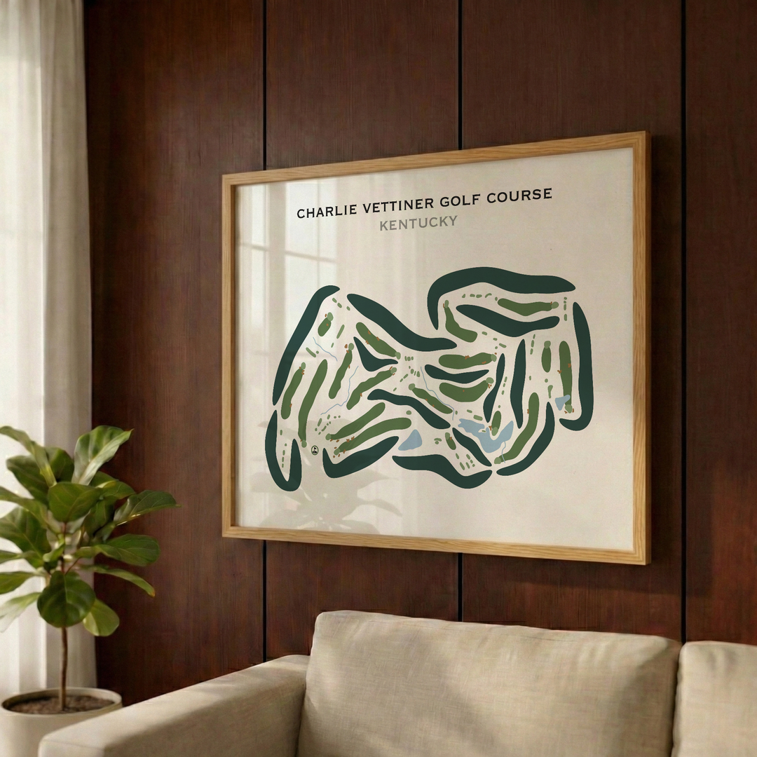 Charlie Vettiner Golf Course, Kentucky - Printed Golf Courses