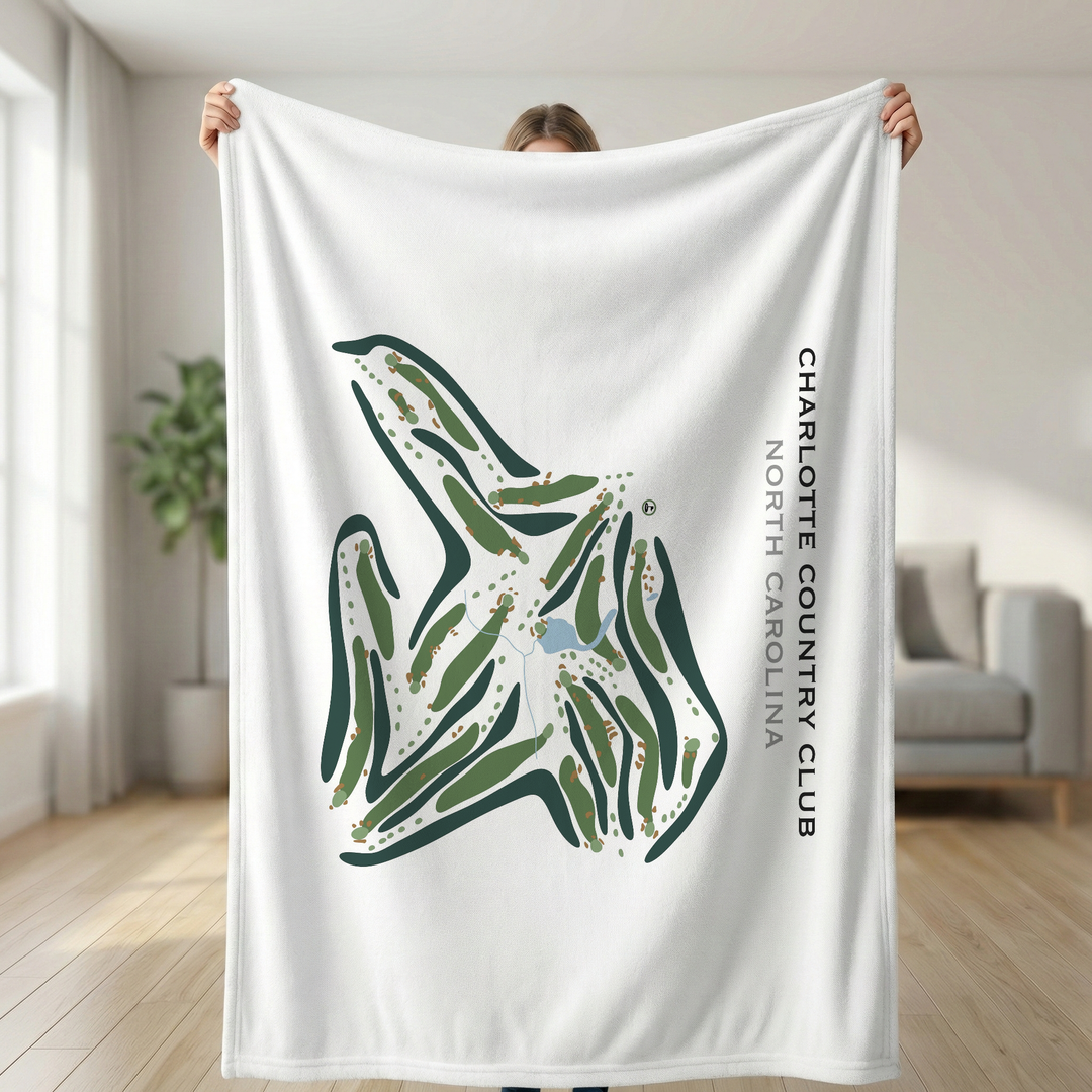 Charlotte Country Club, North Carolina - Printed Golf Courses