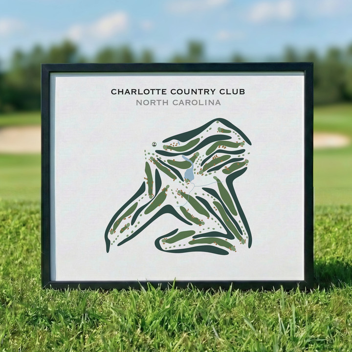 Charlotte Country Club, North Carolina - Printed Golf Courses