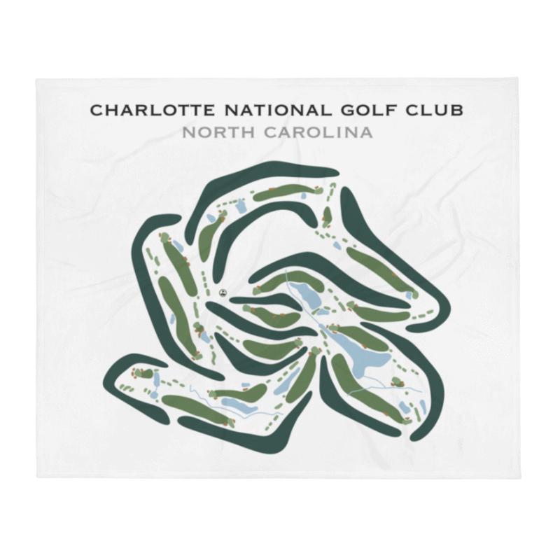 Charlotte National Golf Club, North Carolina - Printed Golf Course